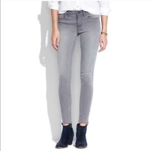 Madewell Gray skinny jeans